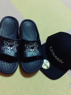 「Ed Hardy（エドハーディー）のアイテム（キャップ）」を使った、きたぢま。さん（メンズ・166cm）の春コーディネート