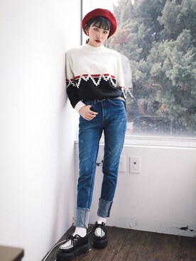 「GIRLSRULEのアイテム」を使った、GIRLS RULEさん（レディース・165cm）の冬コーディネート