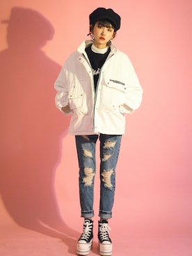 「GIRLSRULEのアイテム」を使った、GIRLS RULEさん（レディース・165cm）の冬コーディネート