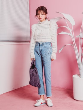 「韓国ファッション」｜GIRLS RULEさん（レディース・165cm）の冬コーディネート