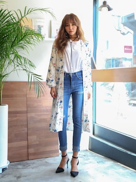 「ガウン」｜GIRLS RULEさん（レディース・165cm）の春コーディネート