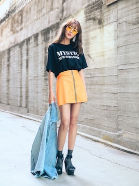 「GIRLSRULEのアイテム」を使った、GIRLS RULEさん（レディース・165cm）の春コーディネート