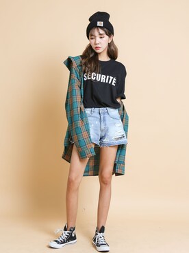 「GIRLSRULEのアイテム」を使った、GIRLS RULEさん（レディース・165cm）の春コーディネート