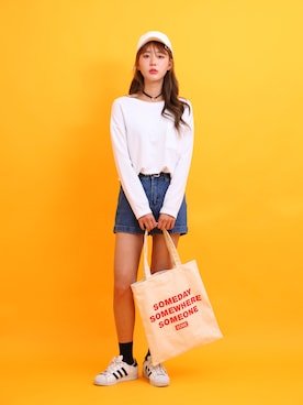 「GIRLSRULEのアイテム」を使った、GIRLS RULEさん（レディース・165cm）の春コーディネート