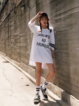 「GIRLSRULEのアイテム」を使った、GIRLS RULEさん（レディース・165cm）の春コーディネート