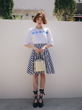 「GIRLSRULEのアイテム」を使った、GIRLS RULEさん（レディース・165cm）の夏コーディネート