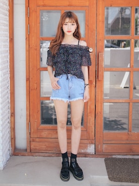 「GIRLSRULEのアイテム」を使った、GIRLS RULEさん（レディース・165cm）の夏コーディネート