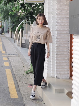 「GIRLSRULEのアイテム」を使った、GIRLS RULEさん（レディース・165cm）の夏コーディネート