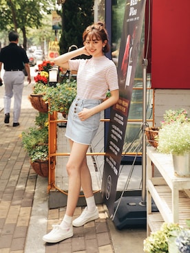 「GIRLSRULEのアイテム」を使った、GIRLS RULEさん（レディース・165cm）の夏コーディネート