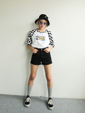 「GIRLSRULEのアイテム」を使った、GIRLS RULEさん（レディース・165cm）の夏コーディネート