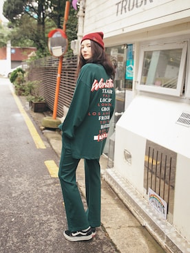 「アイテム（Tシャツ/カットソー、その他）」を使った、GIRLS RULEさん（レディース・165cm）の秋コーディネート