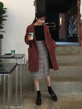 「GIRLSRULEのアイテム」を使った、GIRLS RULEさん（レディース・165cm）の秋コーディネート