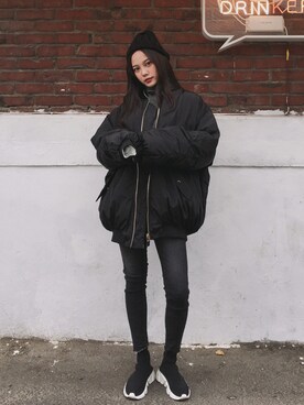 「GIRLSRULEのアイテム」を使った、GIRLS RULEさん（レディース・165cm）の冬コーディネート