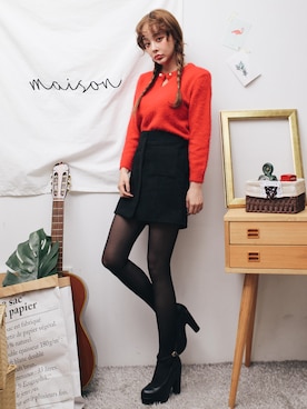 「GIRLSRULEのアイテム」を使った、GIRLS RULEさん（レディース・165cm）の冬コーディネート