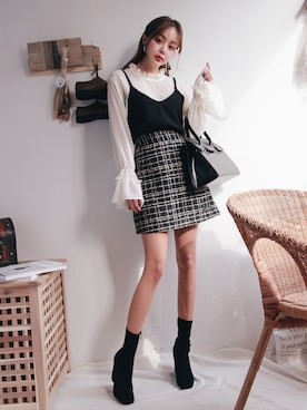 「GIRLSRULEのアイテム」を使った、GIRLS RULEさん（レディース・165cm）の冬コーディネート