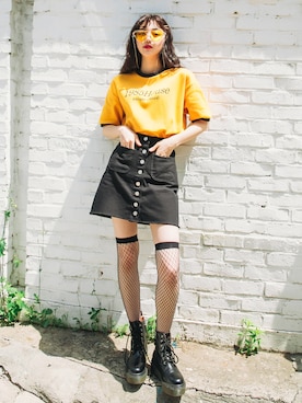 「GIRLSRULEのアイテム」を使った、GIRLS RULEさん（レディース・165cm）の夏コーディネート