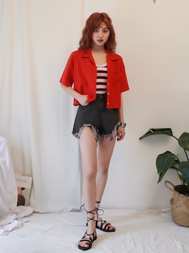 「GIRLSRULEのアイテム」を使った、GIRLS RULEさん（レディース・165cm）の夏コーディネート
