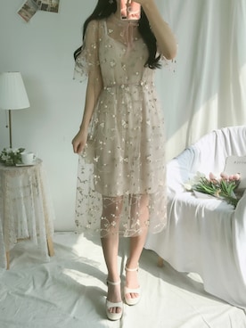 「韓国ファッション」｜GIRLS RULEさん（レディース・165cm）の夏コーディネート