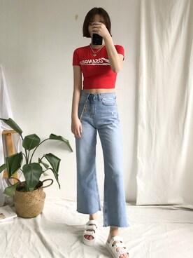 「GIRLSRULEのアイテム」を使った、GIRLS RULEさん（レディース・165cm）の夏コーディネート