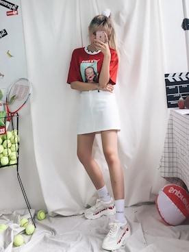 「ソックス」｜GIRLS RULEさん（レディース・165cm）の夏コーディネート