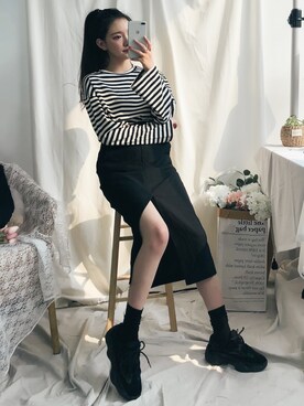 「GIRLSRULEのアイテム」を使った、GIRLS RULEさん（レディース・165cm）の夏コーディネート