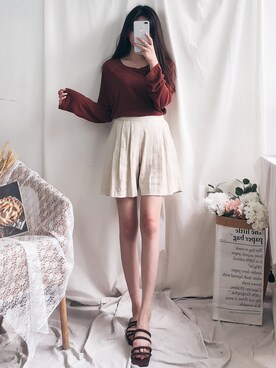 「GIRLSRULEのアイテム」を使った、GIRLS RULEさん（レディース・165cm）の夏コーディネート