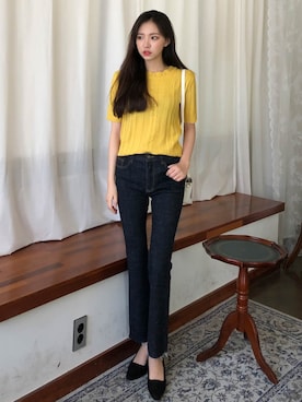 「アイテム（Tシャツ/カットソー、その他）」を使った、GIRLS RULEさん（レディース・165cm）の秋コーディネート