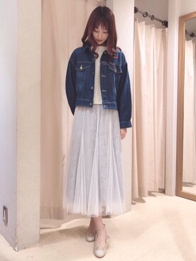 Majestic Legon マジェスティックレゴン の 袖ボリュームgジャン デニムジャケット Wear