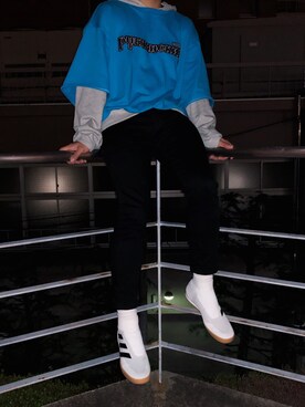 「Gosha Rubchinskiy（ゴーシャラブチンスキー）のアイテム（シューズ）」を使った、ひろさん（メンズ・174cm）の春コーディネート