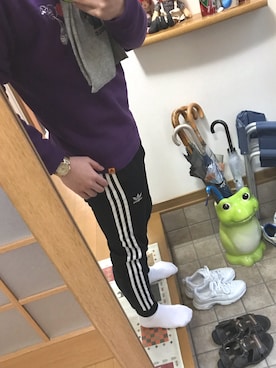 「Guess（ゲス）のアイテム（腕時計）」を使った、げんたさん（メンズ・165cm）の冬コーディネート