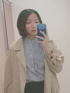 「URBAN RESEARCH（アーバンリサーチ）のアイテム（トレンチコート）」を使った、CCさん（レディース・172cm）の春コーディネート