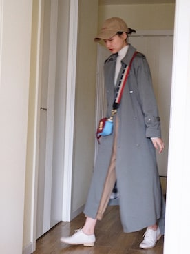 「ACNE（アクネ）のアイテム（ジャケット/アウター）」を使った、南徐NanHsuさん（レディース・165cm）の秋コーディネート
