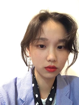 「VINTAGE（ヴィンテージ）のアイテム（ピアス（片耳用））」を使った、safebeerさん（レディース・158cm）の秋コーディネート