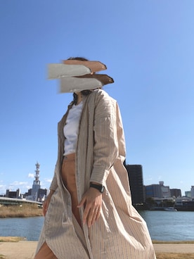 「note et silence （ノートエシロンス）のアイテム（ジャケット/アウター）」を使った、yaeさん（レディース・165cm）の春コーディネート