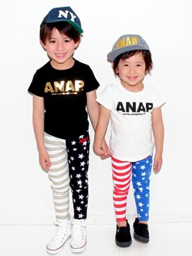 ANAP KIDS Officialさん（キッズ・110cm）の春コーディネート