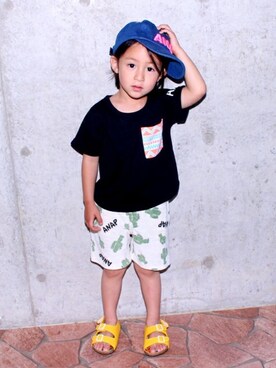 「柄」｜ANAP KIDS Officialさん（キッズ・110cm）の春コーディネート