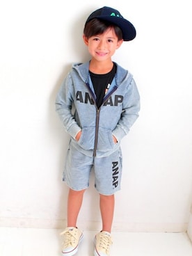 「ウォッシュ」｜ANAP KIDS Officialさん（キッズ・110cm）の秋コーディネート
