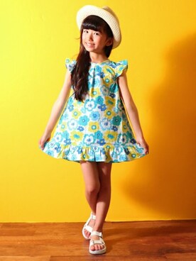 「アイテム（Tシャツ/カットソー）」を使った、ANAP KIDS Officialさん（キッズ・110cm）の夏コーディネート