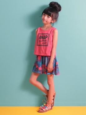 「アイテム（ワンピース/ドレス）」を使った、ANAP KIDS Officialさん（キッズ・110cm）の夏コーディネート