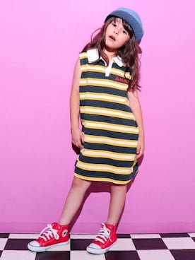 「アイテム（ワンピース/ドレス）」を使った、ANAP KIDS Officialさん（キッズ・110cm）の夏コーディネート
