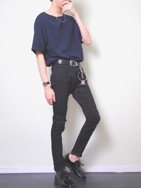 「URBAN RESEARCH（アーバンリサーチ）のアイテム（その他シューズ）」を使った、ぼーんさん（メンズ・178cm）の夏コーディネート