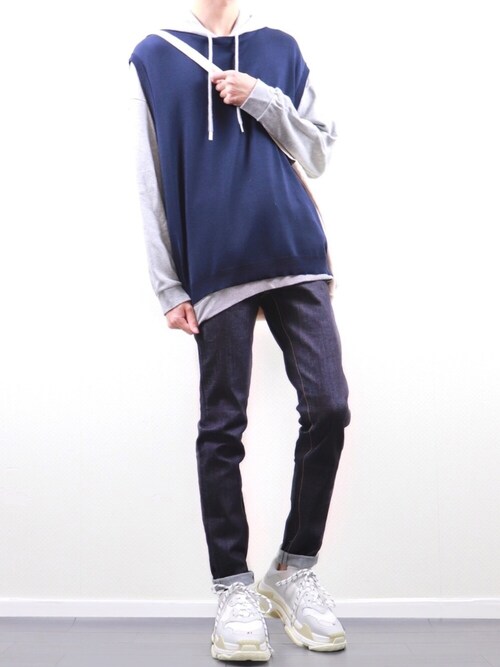 ハイストレッチスキニーデニムパンツ（デニムパンツ）｜EMMA