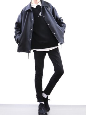 「ハイテクスニーカー」｜ぼーんさん（メンズ・178cm・20代）の春コーディネート