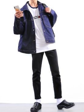 「トロエントープ」｜「アイテム（ジャケット/アウター）」を使った、ぼーんさん（メンズ・178cm）の春コーディネート
