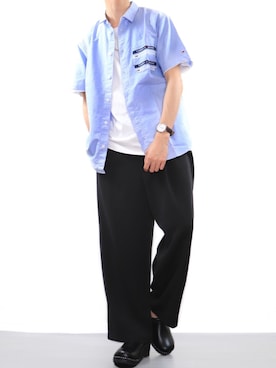 「トロエントープ」｜ぼーんさん（メンズ・178cm）の夏コーディネート