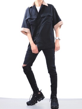 「ハイテクスニーカー」｜ぼーんさん（メンズ・178cm・20代）の夏コーディネート