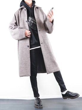 「アイテム（ステンカラーコート）」を使った、ぼーんさん（メンズ・178cm・20代）の秋コーディネート