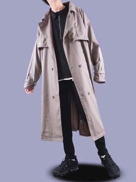 「ハイテクスニーカー」｜ぼーんさん（メンズ・178cm・20代）の冬コーディネート