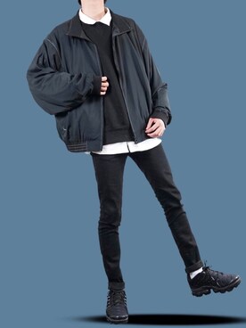 「Herden（ハーデン）のアイテム（その他アウター）」を使った、ぼーんさん（メンズ・178cm）の春コーディネート
