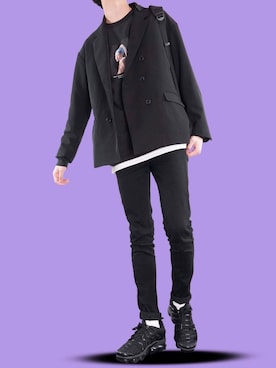 「ハイテクスニーカー」｜ぼーんさん（メンズ・178cm・20代）の春コーディネート